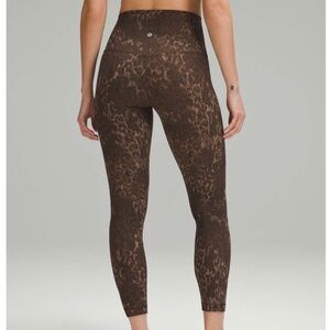 Lululemon Align High-Rise Pant 25", Lined Truleopard
